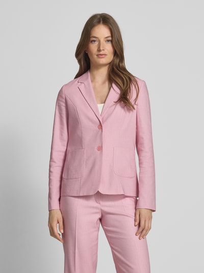 Betty Barclay Slim Fit Blazer mit Leinen-Anteil Rosa 4