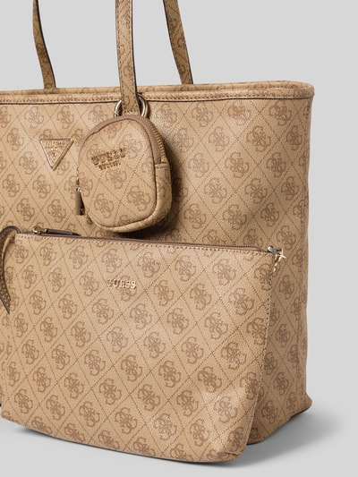 Guess Handtasche im Logo-Design Modell 'POWER PLAY II' Hellbraun 3
