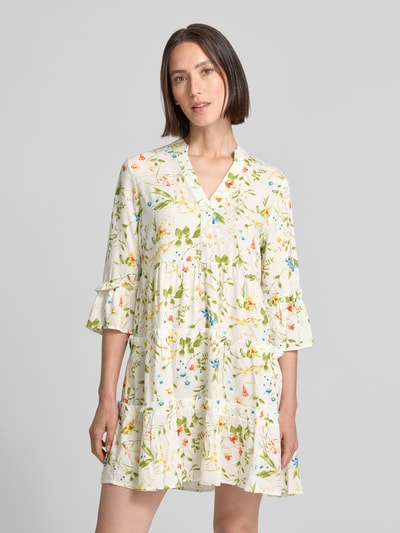 Vero Moda Mini-tuniekjurk van pure viscose, model 'EASY JOY' Offwhite - 4