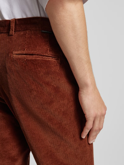 Jack & Jones Tapered fit corduroy broek met steekzakken, model 'CORDUROY' Camel - 3