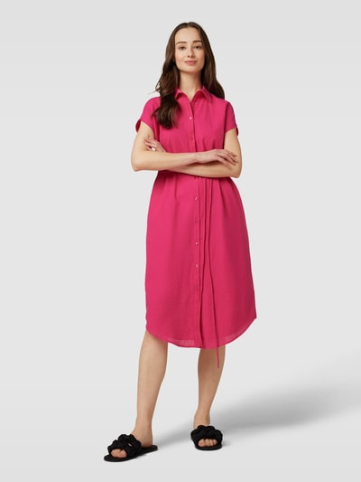 Christian Berg Woman Selection Hemdblusenkleid mit Viskose-Anteil und Taillenband Pink 4