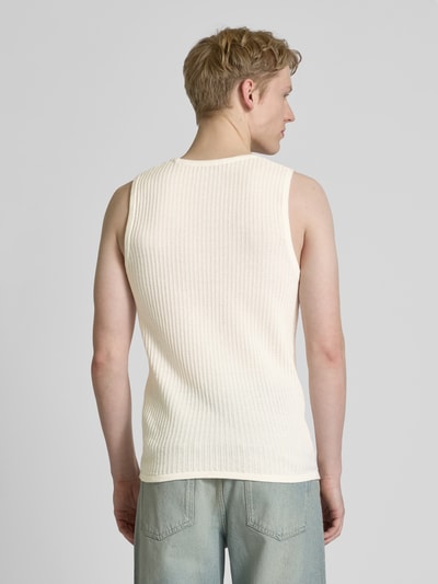 Jack & Jones Bezrękawnik z okrągłym dekoltem model ‘MARRAKECH’ Złamany biały 5