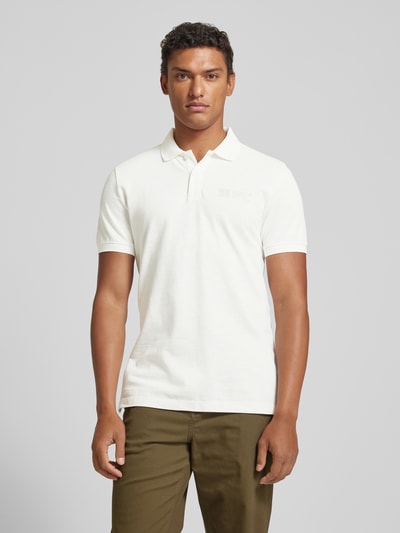 s.Oliver RED LABEL Regular fit poloshirt met labelprint Offwhite - 4