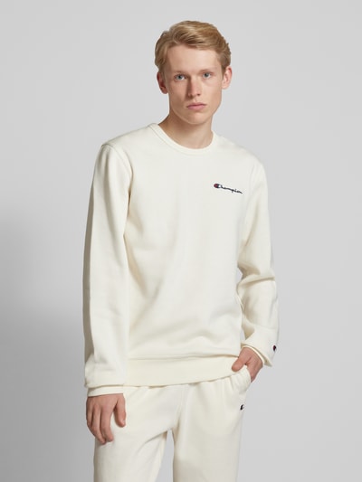 CHAMPION Sweatshirt met labelstitching Offwhite - 4