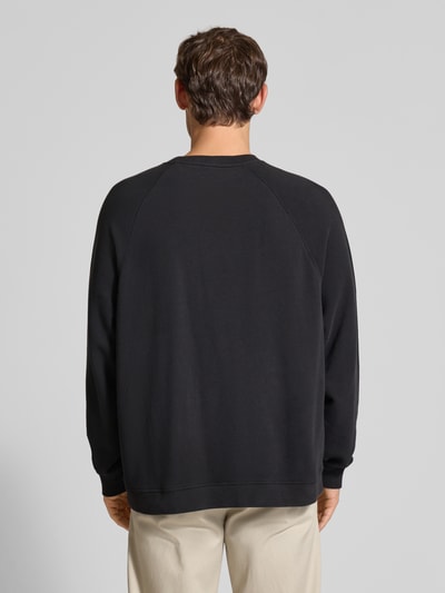 American Vintage Sweatshirt met ribboorden, model 'Ilari' Antraciet - 5