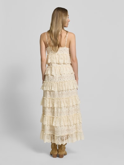 VERO MODA Maxikleid aus reiner Baumwolle Modell 'LORETTA' Offwhite 5