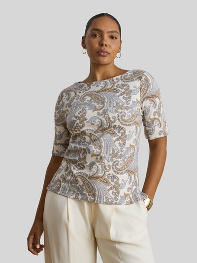 Lauren Ralph Lauren męski t-shirt o kroju regular fit z mieszanki bawełny Piaskowy 6
