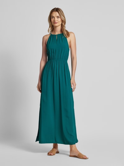 Tom Tailor Denim Maxi-jurk met halter Donkergroen - 4