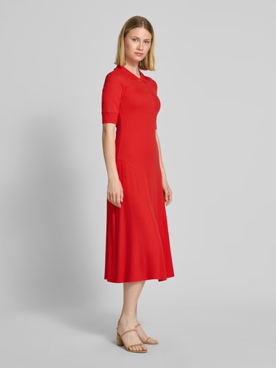 Christian Berg Woman Polojurk met drukknoopsluiting Lichtrood - 1