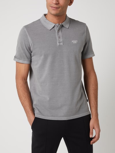 JOOP! Jeans Modern Fit Poloshirt aus Baumwolle Modell 'Ambrosio' Silber 4