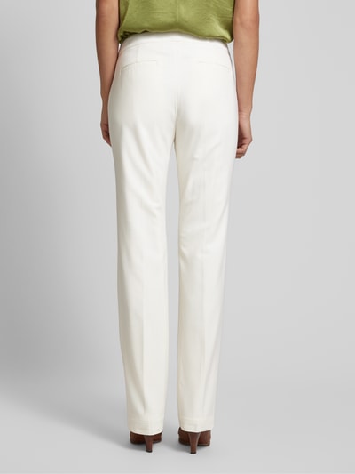 Lauren Ralph Lauren Straight leg stoffen broek met paspelzakken, model 'QUARTILLA' Offwhite - 5