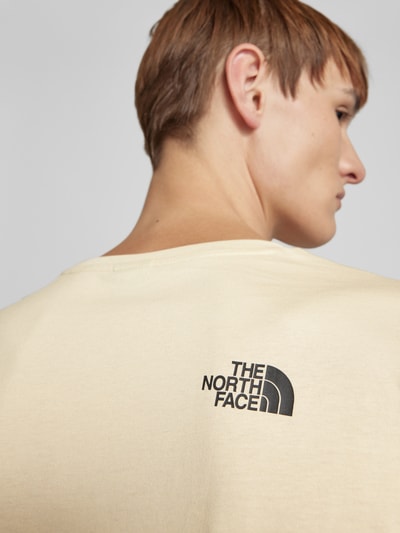 The North Face Longsleeve mit Label-Print Beige 3