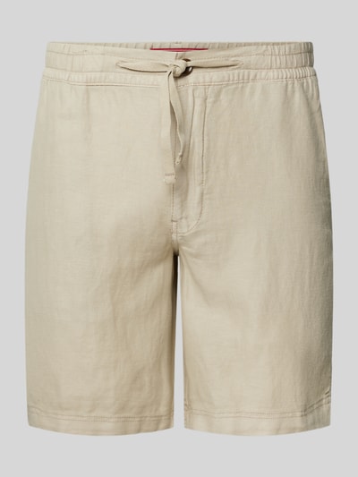 Superdry Regular Fit Leinenshorts mit Tunnelzug Modell 'Merchant' Sand 2