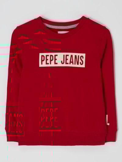 Pepe Jeans Sweatshirt aus Baumwolle Modell 'Jamie'  Rot 1
