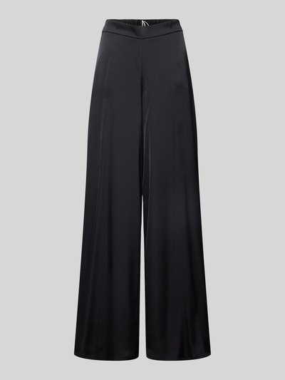 V by Vera Mont Wide Leg Hose mit elastischem Bund Black 2