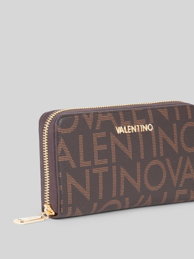 Valentino Bags Portemonnee met logodetail model 'REGINA' Middenbruin - 2