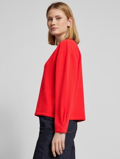 s.Oliver RED LABEL Relaxed Fit Sweatshirt aus Modal-Mix-Scuba Rot 3