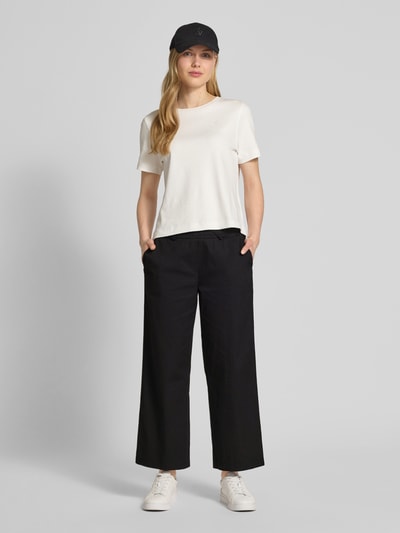 MAC Straight Leg Stoffhose mit verkürztem Schnitt Modell 'CHiara' Black 1