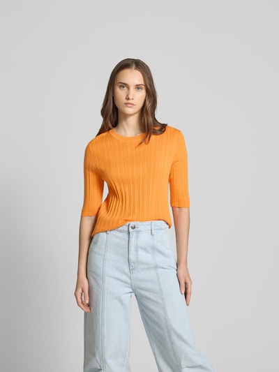 Closed T-Shirt aus Woll-Seide-Mix Orange 4