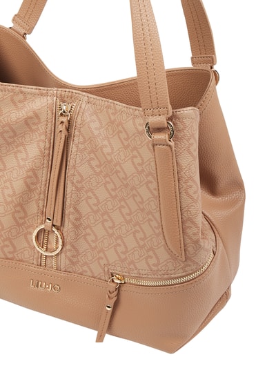 Liu Jo White Shopper mit Logo-Muster Modell 'Tenace'  Sand 5