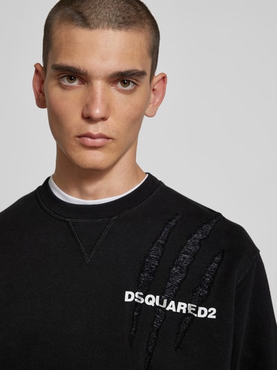 Dsquared2 Sweatshirt mit Label-Print Black 3