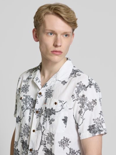 Superdry Regular Fit Freizeithemd aus Baumwoll-Leinen-Mix Weiss 3