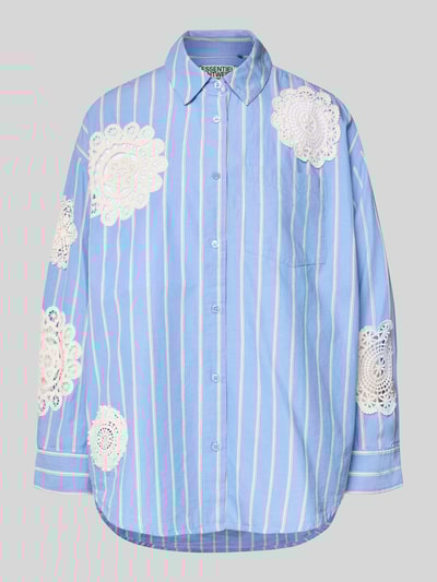 Essentiel Antwerp Relaxed Fit Hemdbluse aus reiner Baumwolle Modell 'IDENTICAL' Hellblau 2