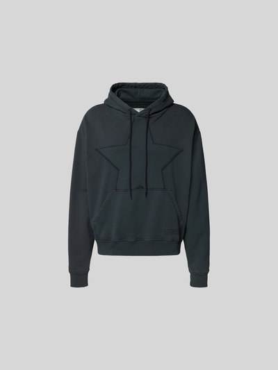 MM6 Maison Margiela Oversized Hoodie mit Motiv-Besatz Anthrazit 2