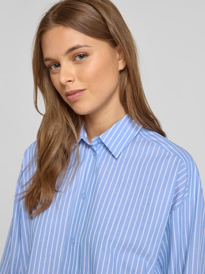 Milano Italy Overhemdblouse met knoopsluiting Lichtblauw - 3