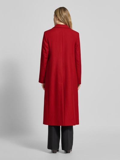 HUGO Płaszcz wełniany o kroju comfort fit z zapięciem na dwa guziki model ‘MOJENI’ Czerwony 5
