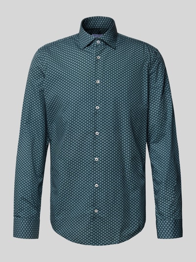 SEIDENSTICKER Slim fit zakelijk overhemd met kentkraag Groen - 2