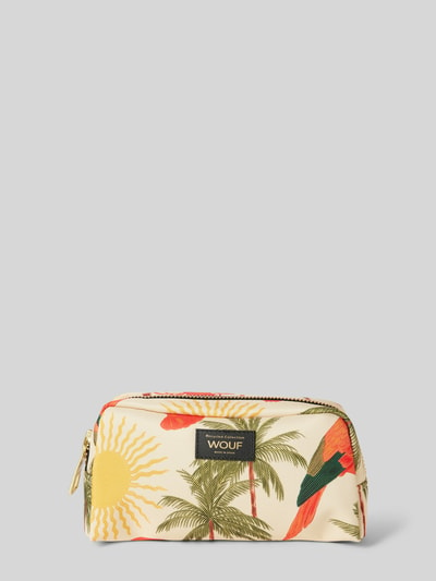 WOUF Kosmetiktasche mit Label-Detail Modell 'Rio' Sand 1