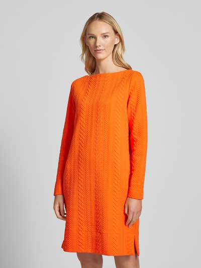 s.Oliver RED LABEL fließendes Midi-Kleid mit Baumwolle Orange 4