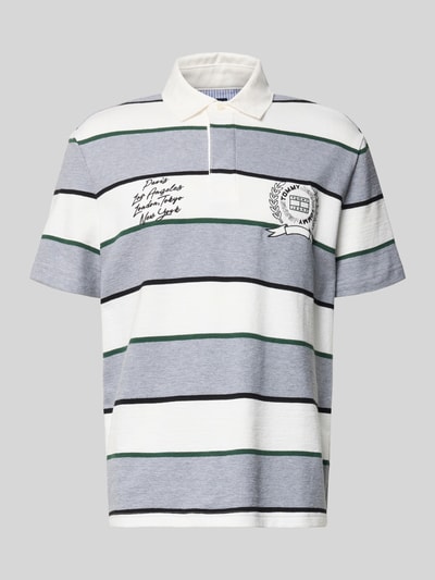 Tommy Jeans Regular Fit Poloshirt aus reiner Baumwolle Hellgrau 2