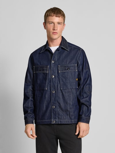 G-Star Raw Regular Fit Jeanshemd mit Kentkragen Modell 'Mosa' Dunkelblau 4