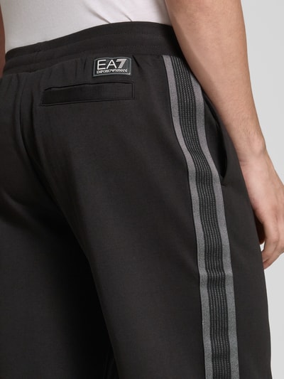 EA7 Emporio Armani Sweatpants mit elastischem Bund Black 3