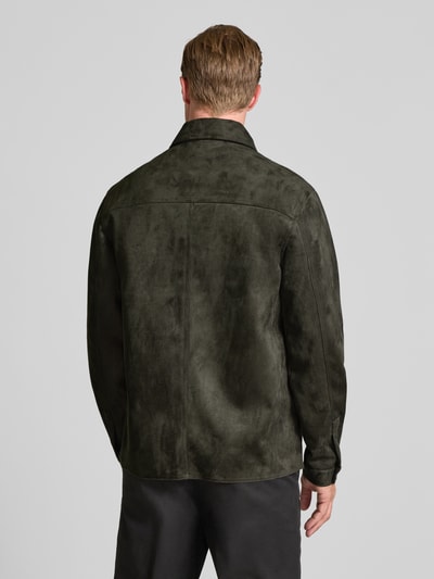 Antony Morato Hemdjacke mit Kentkragen Oliv 5