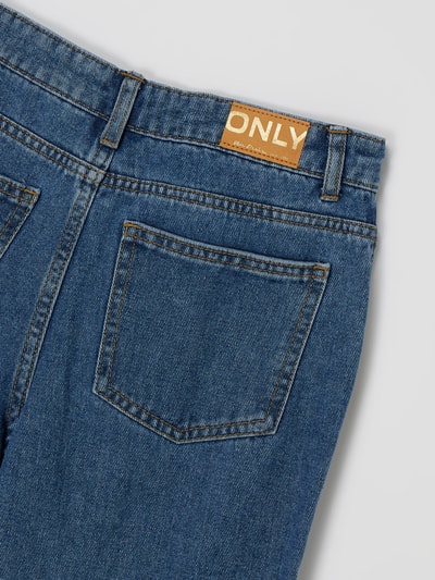 Only Mom fit jeans van katoenmix, model 'Nliva' Jeansblauw - 3