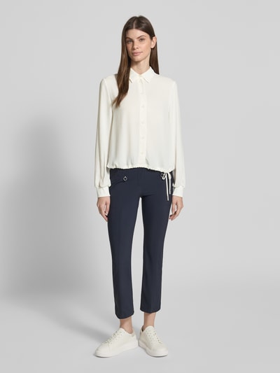 Marc Cain Regular Fit Bluse mit Schnürung Weiss 1