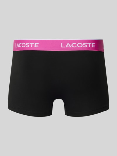 Lacoste Trunks mit elastischem Label-Bund im 3er-Pack Pink 3