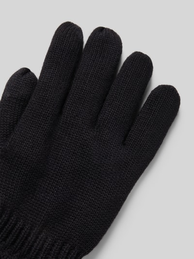 camel active Rękawiczki z prążkowanym wykończeniem Ciemnoszary melanż 3