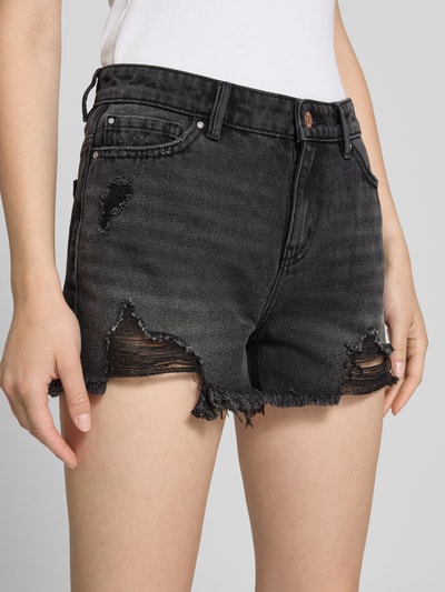 Only Regular Fit Jeansshorts aus reiner Baumwolle Modell 'PACY' Black 3