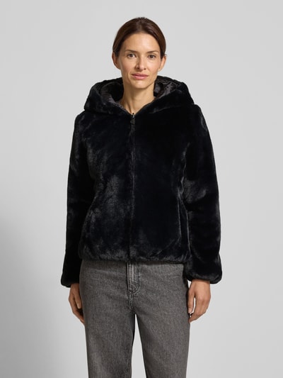 SAVE THE DUCK Bluza rozpinana z kapturem model ‘LAILA’ Czarny 4