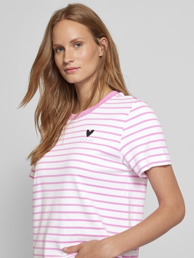 s.Oliver RED LABEL T-shirt met labelprint Rosé - 3