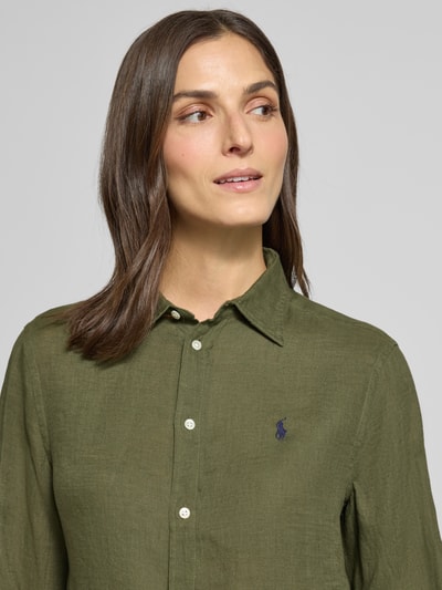 Polo Ralph Lauren Overhemdblouse met knoopsluiting Olijfgroen - 3