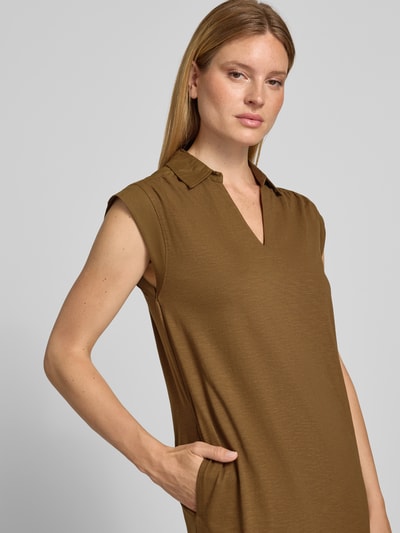 s.Oliver RED LABEL Prosta sukienka casualowa z czystej bawełny Średniobrązowy 3