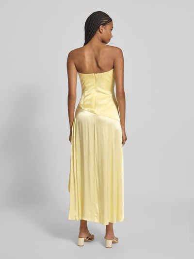 Bardot Sukienka wieczorowa z wszytym zamkiem błyskawicznym model ‘LORENZA’ Jasnożółty 5