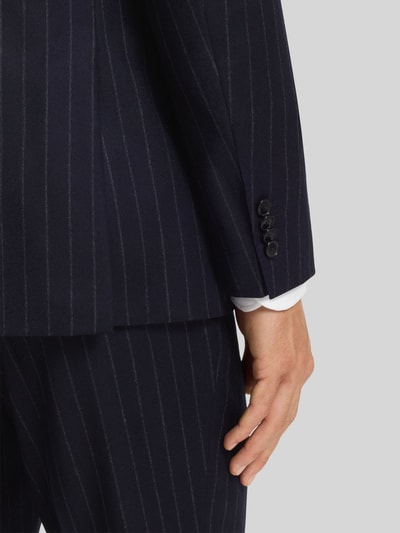 BOSS Slim Fit Anzug aus reiner Schurwolle Modell 'H-HUGE' Marine 7