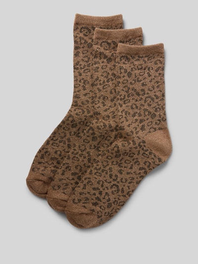 Pieces Socken mit Baumwolle Modell 'SEBBY' Gold 1