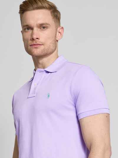 Polo Ralph Lauren Poloshirt mit Label-Stitching Flieder 3